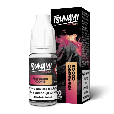Liquid Tsunami Salt 10ml Raspberry Cookie 20mg