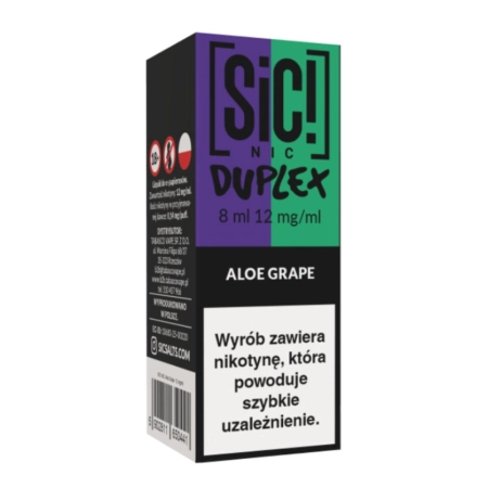 Liquid SIC! NIC 8ml 12mg Aloe Grape – Duplex