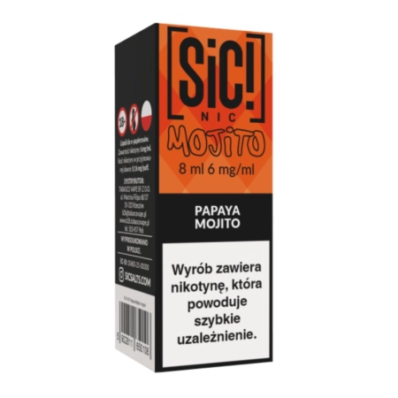 Liquid SIC! NIC 8ml Papaya Mojito 6mg