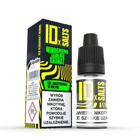 Liquid ID Salts Winogrono Jabłko Granat 18 mg 9ml