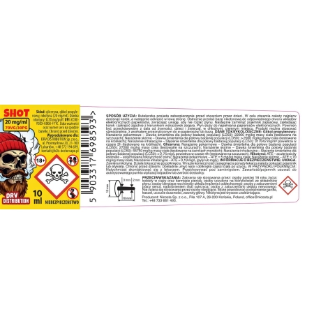 Baza Shot Doctor Vape 70/30 10ml 20mg