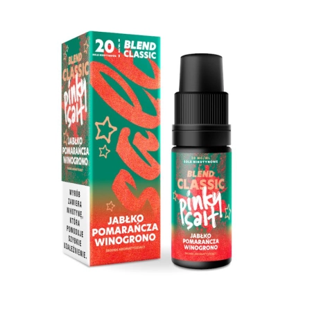 Liquid Pinky Salt 20mg Jabłko Pomarańcza Winogrono 10ml