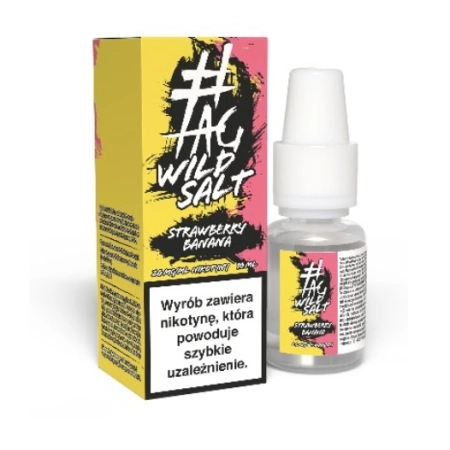 Liquid #TAG Wild Salt 10ml 20mg Strawberry Banan