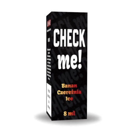 Longfill Aromat CHECK me! 8/10ml Banan Czereśnia Ice