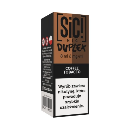 Liquid SIC! NIC 8ml 6mg Coffee Tobacco – Duplex