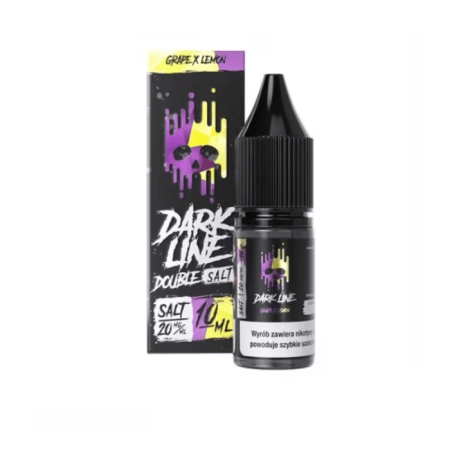 Liquid Dark Line Double Salt 10ml Grape Lemon 20mg