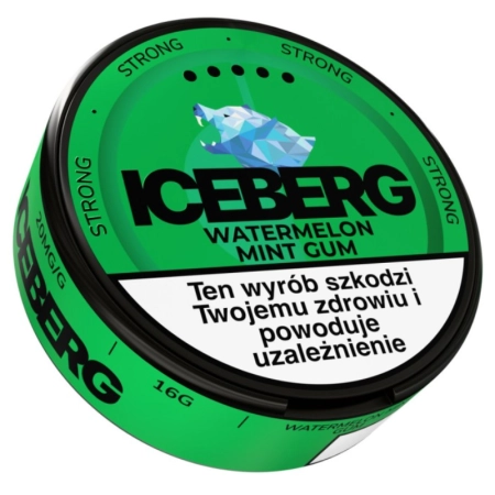 Woreczki nikotynowe ICEBERG 20mg – Watermelon Mint Gum Snus AKCYZA