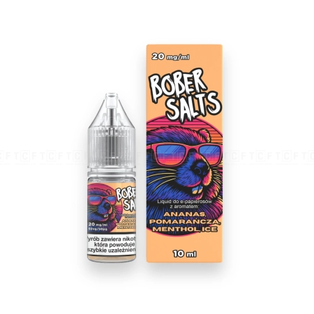 Liquid Bober Salts 20mg 10ml Ananas Pomarańcza Menthol Ice