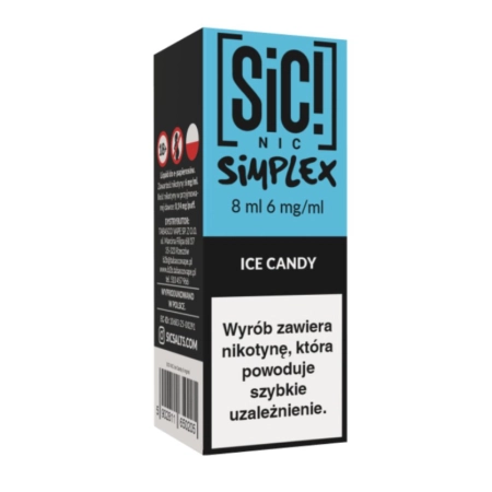 Liquid SIC! NIC 8ml 6mg Ice Candy – Simplex