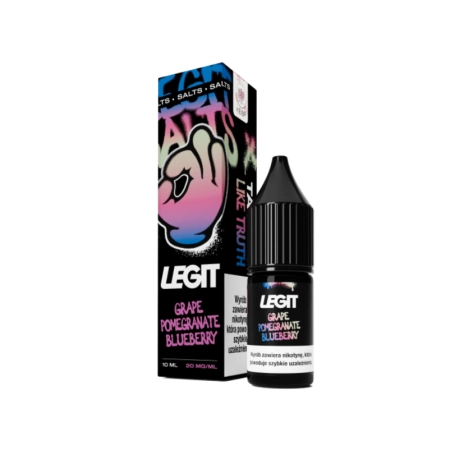 Liquid Legit Salt 20mg 10ml Grape Pomegranate Blueberry