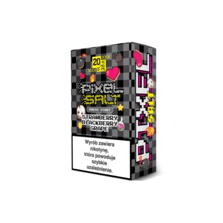 Liquid Pixel Salt 10ml 20mg Strawberry Blackberry Grape