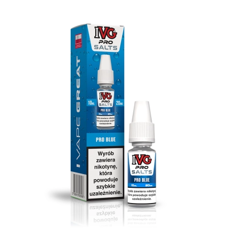 Liquid IVG Pro Salts 20mg 10ml Pro Blue