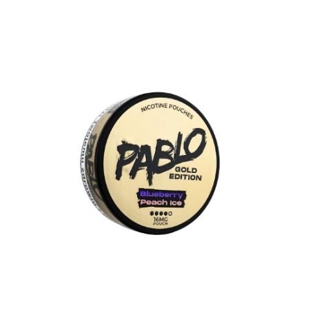 Woreczki nikotynowe PABLO Gold 20mg – Blueberry Peach Ice Snus AKCYZA
