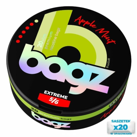 Woreczki nikotynowe BAGZ Apple Mint 5/6 20mg Snus AKCYZA