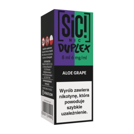 Liquid SIC! NIC 8ml 6mg Aloe Grape – Duplex