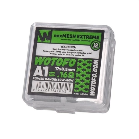 DIY – WOTOFO Siatki Nexmesh Extreme A1 0.16 Ohm (10szt.)