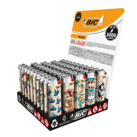 Zapalniczka BIC Maxi Style (opakowanie 50szt.)