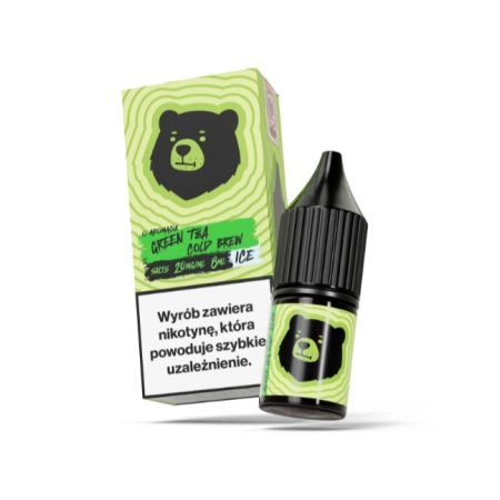 Liquid Go Bears Salt Tea 8ml 20mg Green Tea Cold Brew Ice