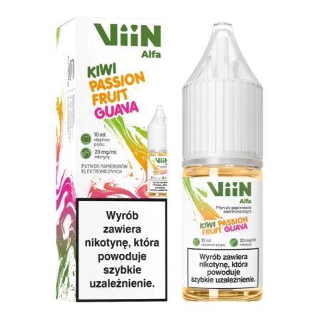 Liquid VIIN Alfa Salts 20mg 10ml Kiwi Passionfruit Guava