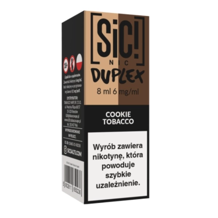 Liquid SIC! NIC 8ml 6mg Cookie Tobacco – Duplex