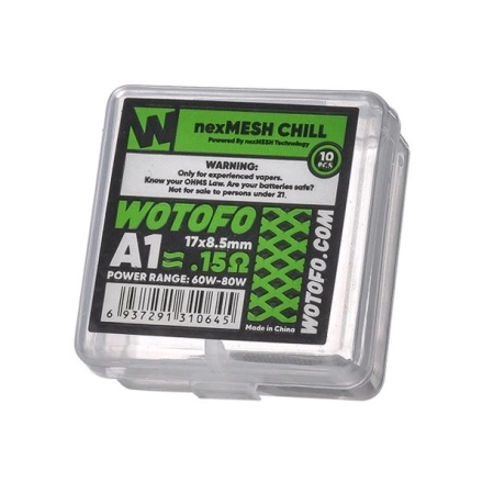 DIY – WOTOFO Siatki Nexmesh Chill A1 0.15 Ohm (10szt.)