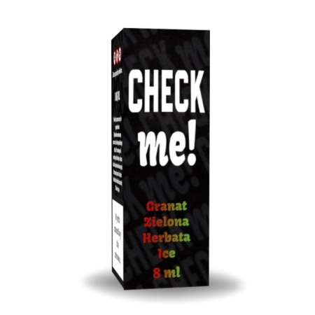 Longfill Aromat CHECK me! 8/10ml Granat Zielona Herbata Ice