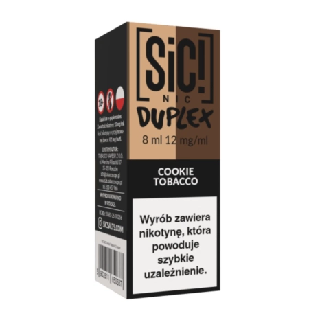 Liquid SIC! NIC 8ml 12mg Cookie Tobacco – Duplex