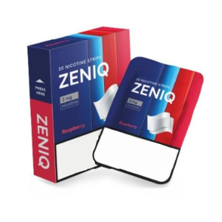 Listki Nikotynowe ZENIQ – Raspberry Ice 2mg AKCYZA