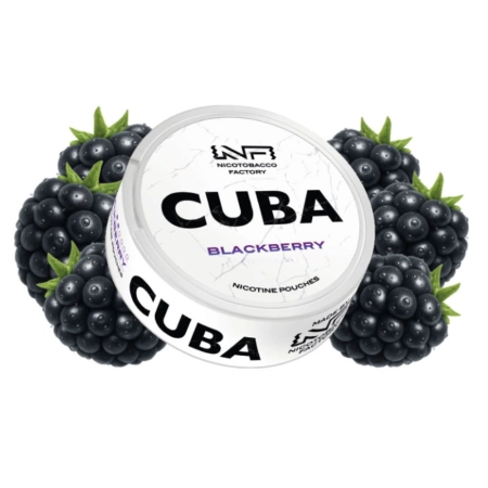 Woreczki nikotynowe CUBA WHITE 16mg – Blackberry Snus AKCYZA