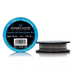 DIY Drut Vandy Vape Superfine MTL Fused Clapton 32GA*2(=)+38GA 5,35OHM/FT 10FT - NO.29