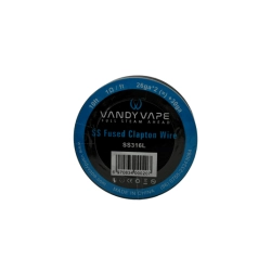 DIY Drut Vandy Vape SS Fused Clapton 26GA*2(=)+30GA 1,OHM/FT 10FT - NO.24