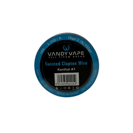 DIY Drut Vandy Vape Twisted Clapton 28GA*2(&)+32GA KA1 3,35OHM/FT 10FT - NO.27