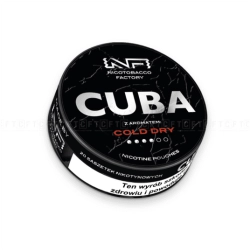 Woreczki Nikot. CUBA Black 20mg/g - Cold Dry