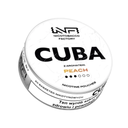 Woreczki Nikot. CUBA White 16mg/g - Peach