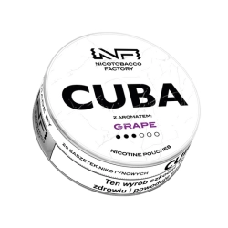 Woreczki Nikot. CUBA White 16mg/g - Grape