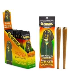Bibułki G-ROLLZ Hemp Cones Tropical Twist 2szt.