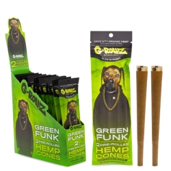 Bibułki G-ROLLZ Hemp Cones Green Funk 2szt.