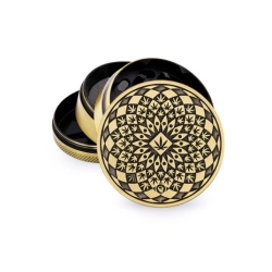 Młynek Metalowy FIRE FLOW Gold Pattern 4cz 60mm