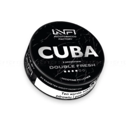 Woreczki Nikot. CUBA Black 20mg/g - Double Fresh