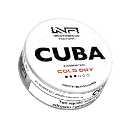 Woreczki Nikot. CUBA White 16mg/g - Cold Dry