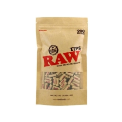 Filtry RAW Prerolled Tips 200szt.