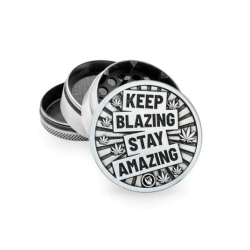 Młynek Metalowy FIRE FLOW Silver Keep 4cz 50mm