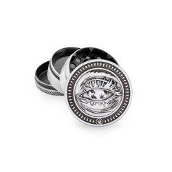 Młynek Metalowy FIRE FLOW Silver Faded 4cz 50mm