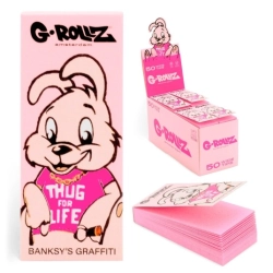 Filtry Tipy G-ROLLZ Thug for Life Pink 50szt.