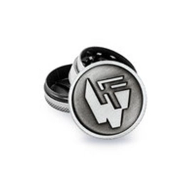 Młynek Metalowy FIRE FLOW Silver FF Logo 3cz 40mm