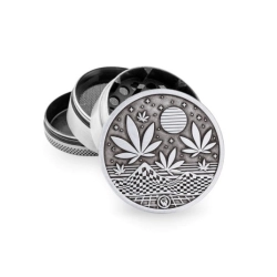 Młynek Metalowy FIRE FLOW Silver Space 4cz 50mm