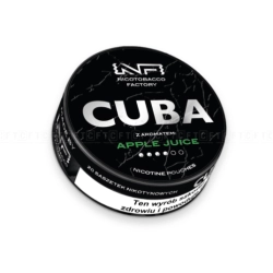 Woreczki Nikot. CUBA Black 20mg/g - Apple Juice