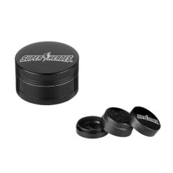 Młynek Metalowy SUPER HEROES Black 3cz 50mm