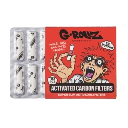 Filtry Węglowe G-ROLLZ White 6mm 10szt.