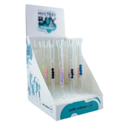BOX - 21 x Lufka Prosta Długa z Kulkami 10cm BOX - 21 x Lufka Prosta Długa z Kulkami 10cm